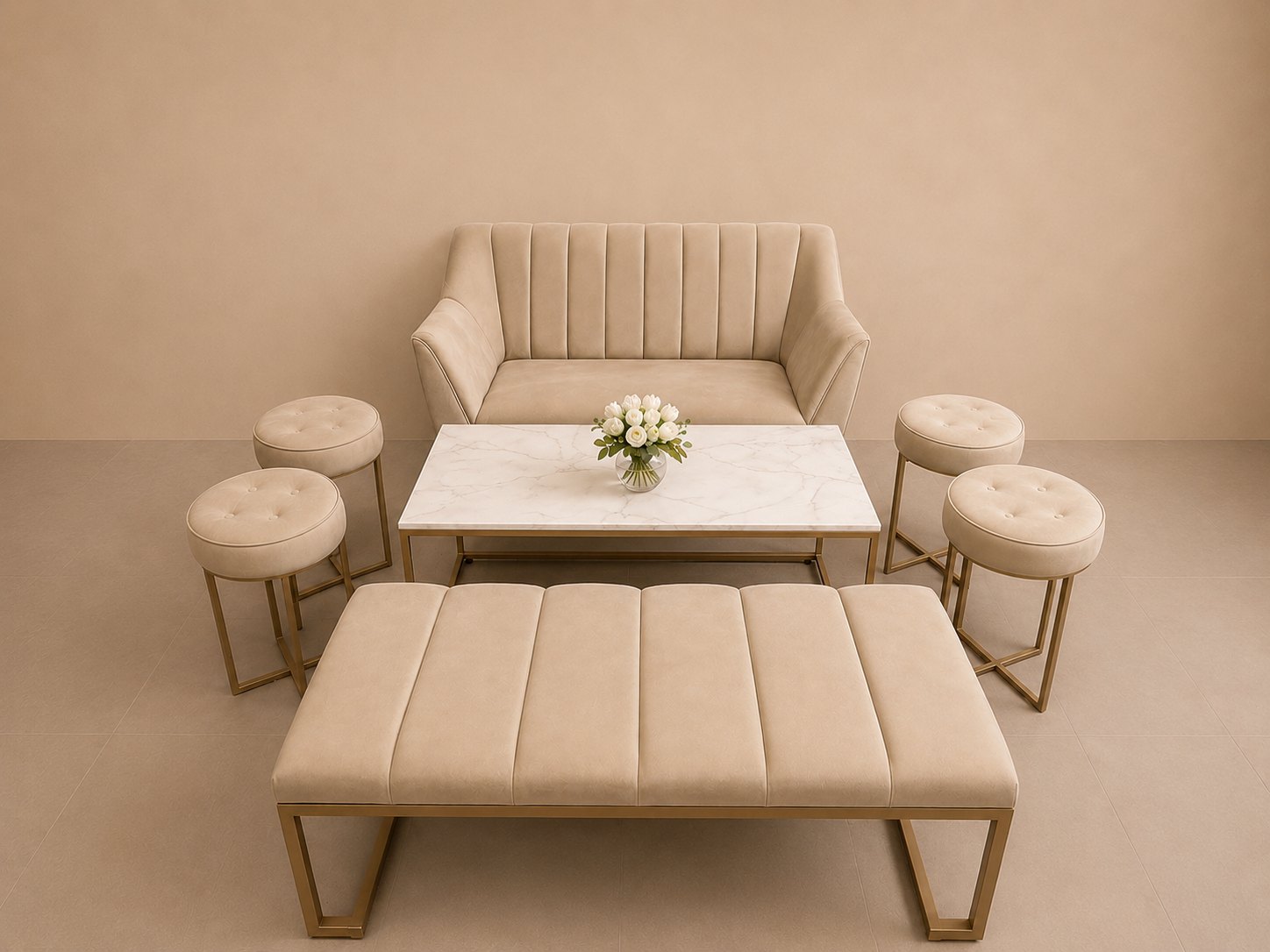 Salas Lounge & Sets — renta de mobiliario